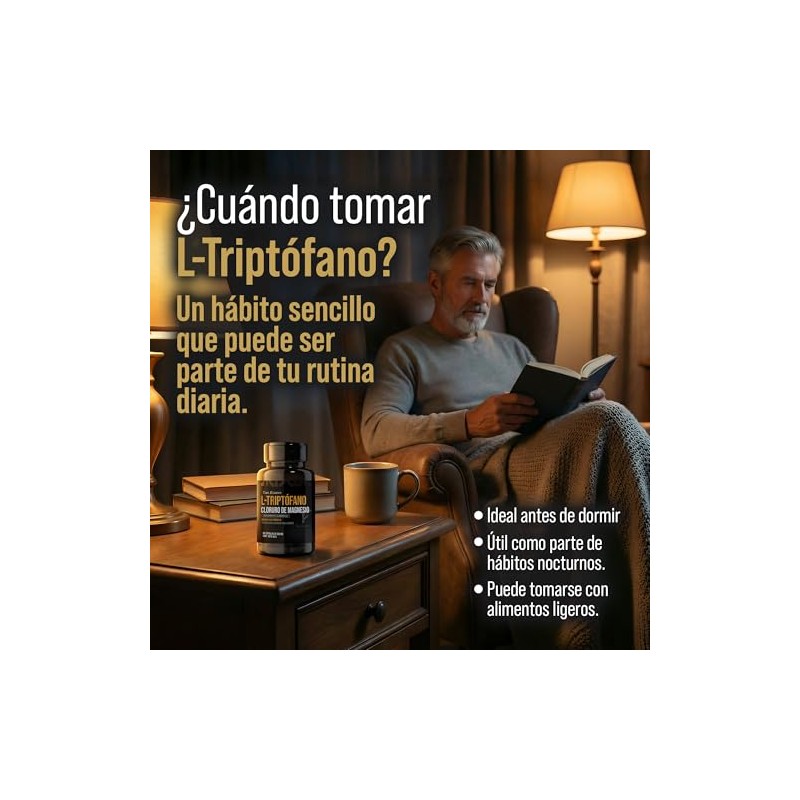 L Triptofano Magnesio B1 B6 60 Capsulas Tawr Elements -