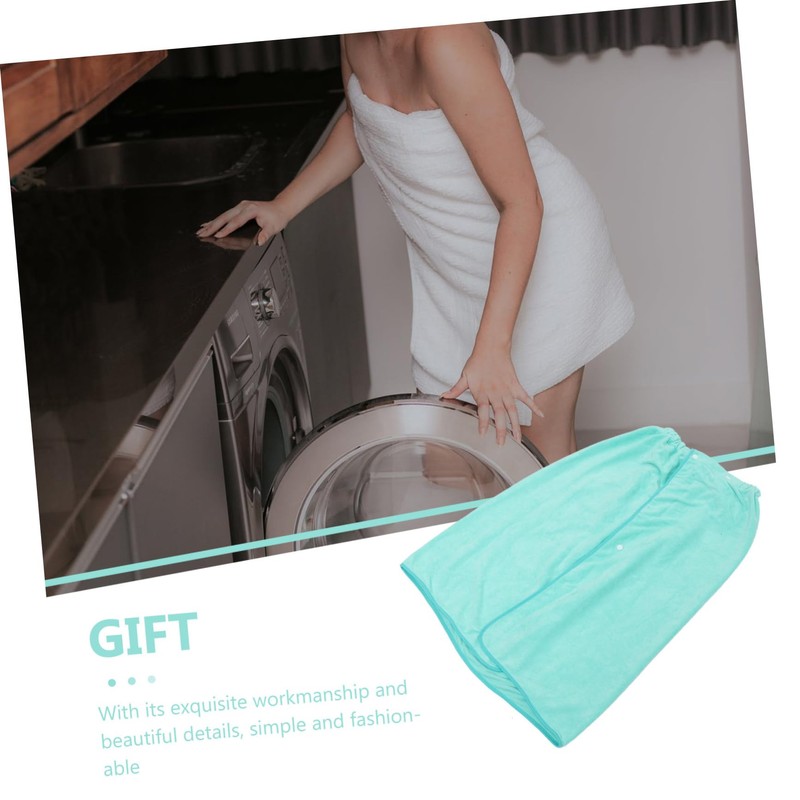 LABRIMP Comfortable Shower Wrap for Women Absorbent Bath Towel with