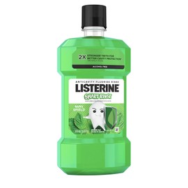 Pharmapacks Listerine Smart Rinse Kids Fluoride Anticavity Mouthwash, Mint Shield Flavor,