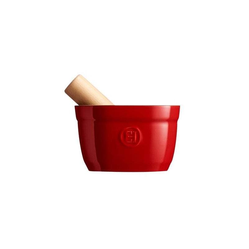 Burgundy Mortar and Pestle