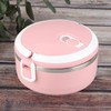 Acero inoxidable portátil con aislamiento térmico Noddles Rice Box Lunch