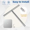 RUACQ T-Shape Hand Towel Holder Stand, 12inch Weighted Base Towel