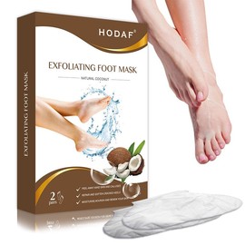 Pedi Bliss Foot Peel Mask 2 pack - Exfoliating Peeling Away Calluses and Dead Skin Cells For Men & Women - Moisturizing - Remove Dead Skin,Calluses & Cracked Heels (Coconut)