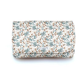 Blausberg Baby Changing Bag Washable Nappy Bag with Changing Mat for on the Go Materials Oek-Tex Standard Certified Made in Germany Flower Meadow Blue
