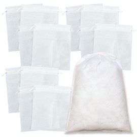 I'm so happy Drawstring Non-woven Bag, Wrapping, Extra Large, Small, Storage, Bag, Shoes, Cosmetic Pouch, Set of 12 (20 x 27 cm)