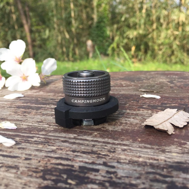 CAMPINGMOON Butane Nozzle Converter Adapter Simple Lockable for Nozzle Bottle