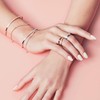 caï Women's Ring 925 Sterling Silver Topaz White, Sterling Silver,