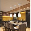 Glassland Pendant Lighting, 1 Light Mini Pendant Light in Brushed