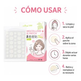 Parches Hidrocoloides Acne Artemisa 2 Cajas 72 Pzs