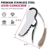 KAYCROWN Stainless Steel Wine Bottle Opener, Vertical Lever Corkscrew with