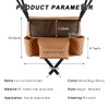 DXNQ Car Purse Holder Between Seats, Luxury Leather Front Seat