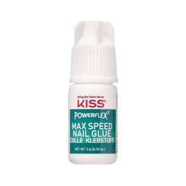 KISS PowerFlex Maximum Speed Nail Glue for Press On Nails,3g/0.10 oz (Pack of 1)