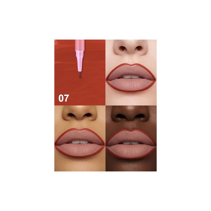 Erinde Lápiz Delineador de Labios Líquido de Precisión,#07