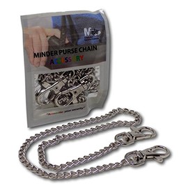 Minder Purse Chain Anti Theft Dipping Snatch Handbag Keys Security Accessory (Silver)