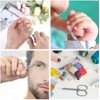 Stainless Steel Nail Scissors, Cuticle Scissors with Curved Tip, Multipurpose