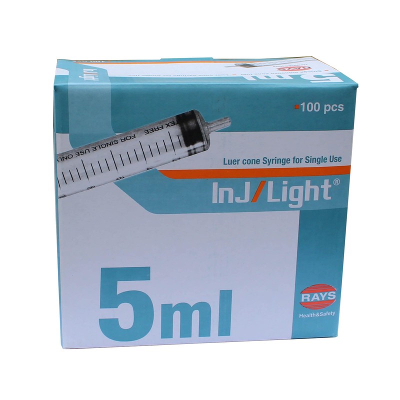 Rays 5ml syringe - Box of 100