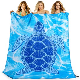 KUOGAS XXL Beach Towel, 200 x 145 cm, Large Quick-Drying Microfibre Towel, Sand-Free Bath Towel, Beach Blanket, Women's Beach Towel