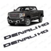 GMC 2x Denali HD Side Door Tailgate Letter Nameplate Emblem