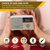 PETITE2 FM/DAB/DAB+ Portable Radio, Bluetooth, Alarm, Pastel Cream