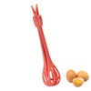 2-in-1 Food Clip Egg Whisk, Manual Multifunctional Egg Beater Serrated