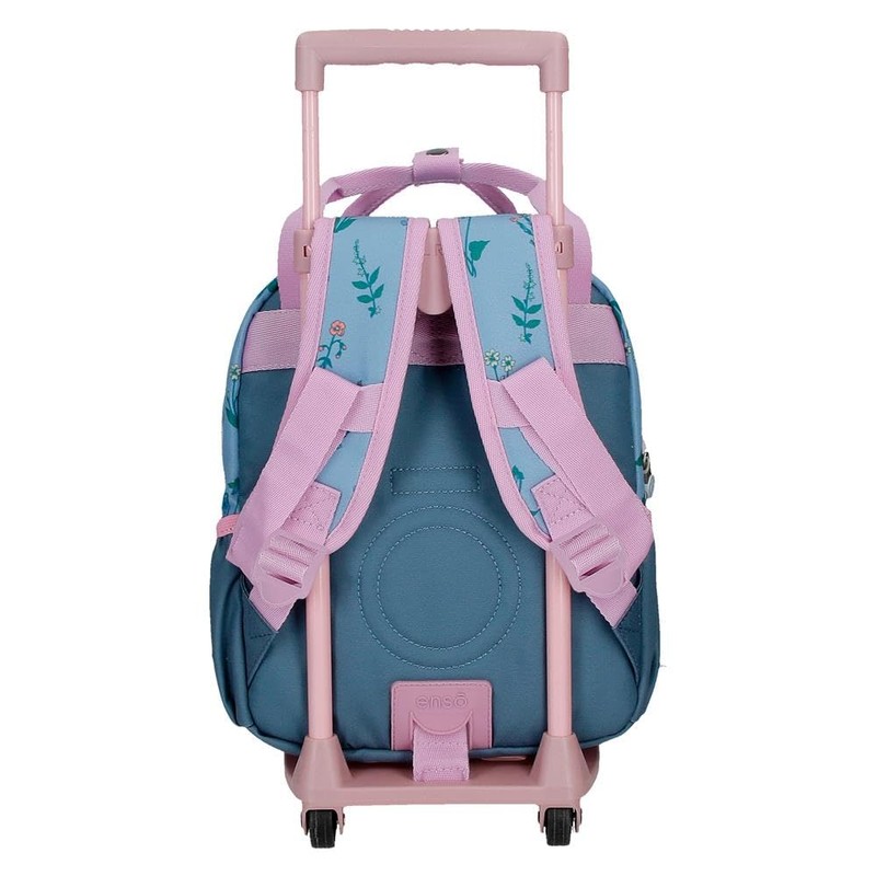 Enso We Love Flowers Small, pink, Backpack 28 + Trolley