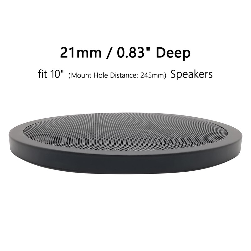 Fuhengli 10" Speaker Grill Covers, Car Speaker Subwoofer Guard Protector,