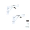 MS Beschläge Folding Shelf Brackets, 1 Pair of Folding Consoles,