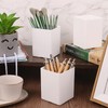 HAOWANWW 4 Pcs Pen Holder for Desk Pencil Holder White