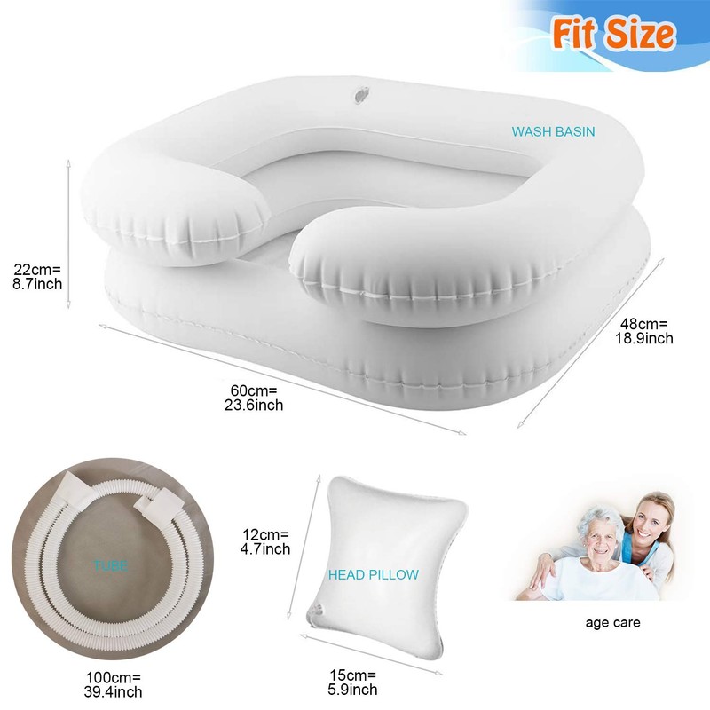 Goping Large Size Inflatable Hair Washing Basin with Head Comfort