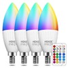 HEKEE E12 LED Candelabra Light Bulbs, Color Changing Candle, B11