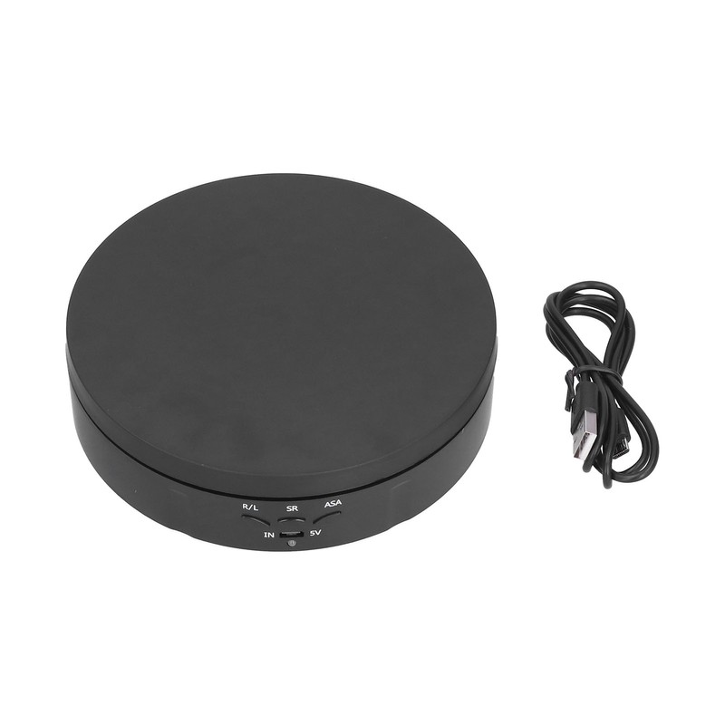 145mm 360° Round Auto Rotating Display Stand 3 Speed Control