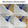 17" Magic Broom Squeegee Broom with 56" Adjustable Long Handle