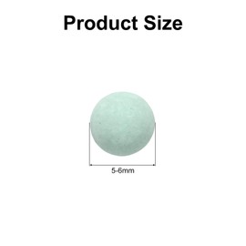uxcell 3 Packs Replacement Shower Head Bead 5-6mm Shower Filter Beads Replacement Mineral Stone Bead for Water Softener Filtration Shower Head, Green