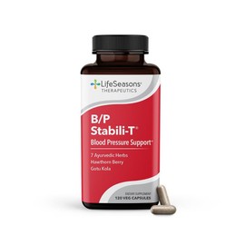 LifeSeasons B/P Stabili-T - Blood Pressure Support - Supplement for Healthy Heart & Circulation - Ashwagandha, Arjuna, Gotu Kola & Hawthorn Berry - 120 Capsules