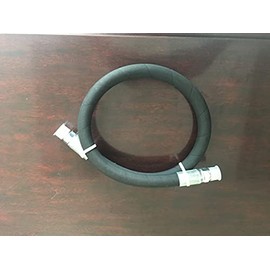 1/4" x 108" 2-Wire Hydraulic Hose Assembly 6,000 PSI with 2 Male Pipe fittings with 1/4" threads