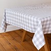 Talking Tables Fabric Large Grey Checkered Gingham Tablecloth Recycled Cotton