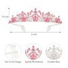 TIOSRU pink Birthday Princess Sash and Crown Birthday Crown for