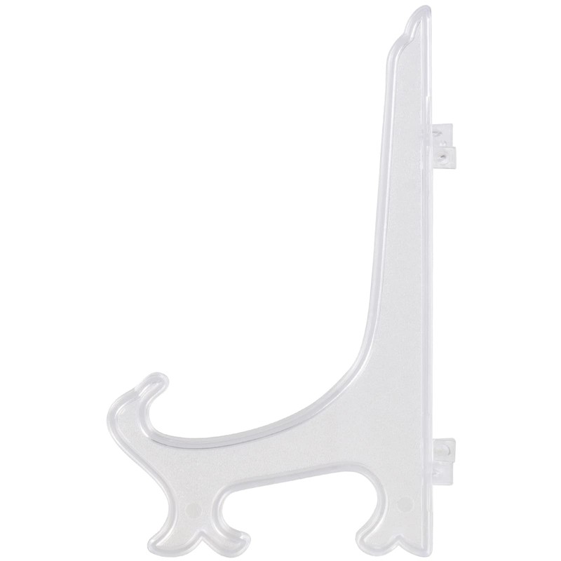 MUKCHAP 14 Pack 8 Inch Clear Plastic Plate Display Stands,