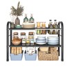 KOSIWU Expandable Under Sink Organizer, 2 Tier Under Sink Shelf
