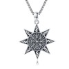MEDWISE Viking Compass Eight-pointed Star Pendant Necklace 925 Sterling Silver
