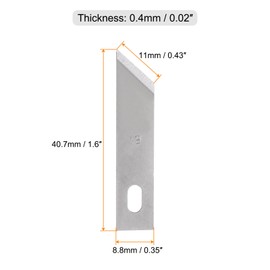 HARFINGTON 100pcs Exacto Knife Blades #19 Hobby Knife Replacement Blades Spare Precision Exacto Blades Hobby Knife Blade Refills for DIY, Art, Cutting, Carving, Scrapbooking, Stencil