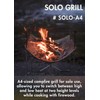 CAMPINGMOON Solo Grill A4 Type Stainless Steel Campfire Stand SOLO-A4