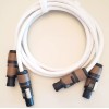Neutrik White Speakon Cables for RCF Evox 8 Speakers (Pair)