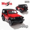 Maisto 1:18 Jeep Wrangler Red Kidult Mini Car Diecast Model