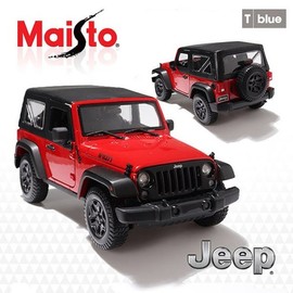 Maisto 1:18 Jeep Wrangler Red Kidult Mini Car Diecast Model / 마이스토 1:18 지프 랭글러 Red 키덜트 미니카 다이캐스트 모형
