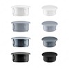 Cover plugs, blanking plugs, plastic cap., anthracite, plug for fixing