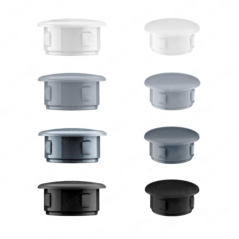 Cover plugs, blanking plugs, plastic cap., anthracite, plug for fixing