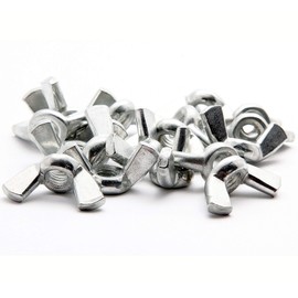 DOJA Industrial Wing Nut M4 4 mm Pack of 25 Stainless Steel Nuts Butterfly Nuts Tightening / Loosening Nut Wing Rustproof as an Alternative to Screws