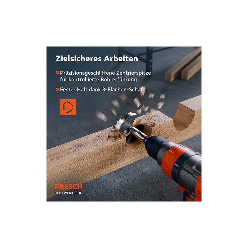 Presch Forstner drill bit, diameter 60 mm, extremely sharp, durable