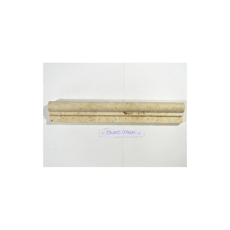 Durango Cream Travertine Honed Ogee Chair Rail Molding